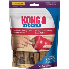 KONG Stuff'n Ziggies Chicken Treats - Small - 7 oz Pkg - Adult Dogs - Original Recipe